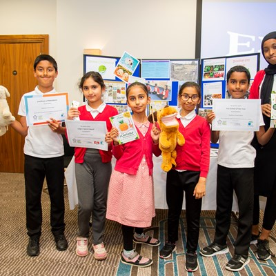 Pupils from Mayflower Primary School (winner of Eco-Schools and judge’s special award)