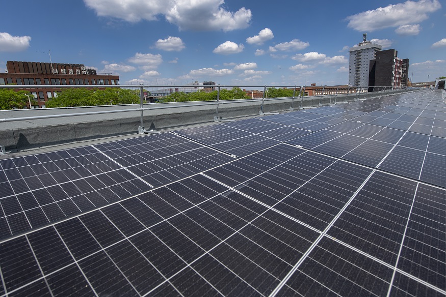 Solar panels on St Margaret's bus station