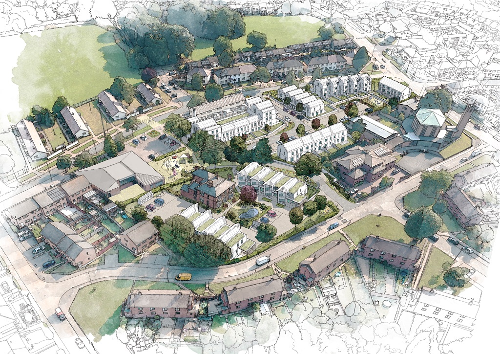 Stocking Farm redeveloment artist's impression