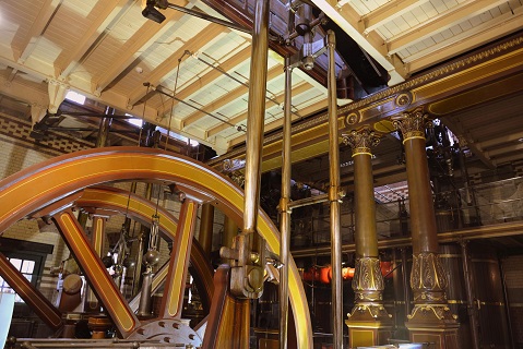 The beam engine at Abbey Pumping Station