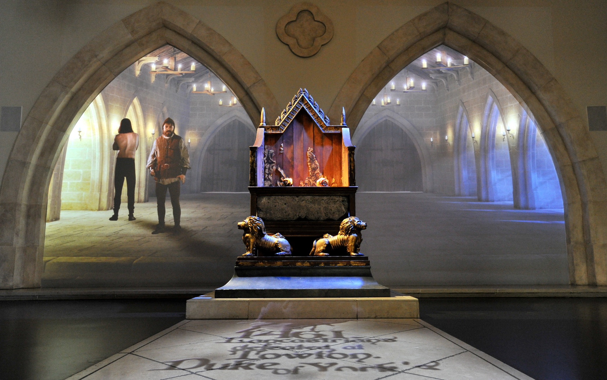 The throne room at the KRlll visitor centre