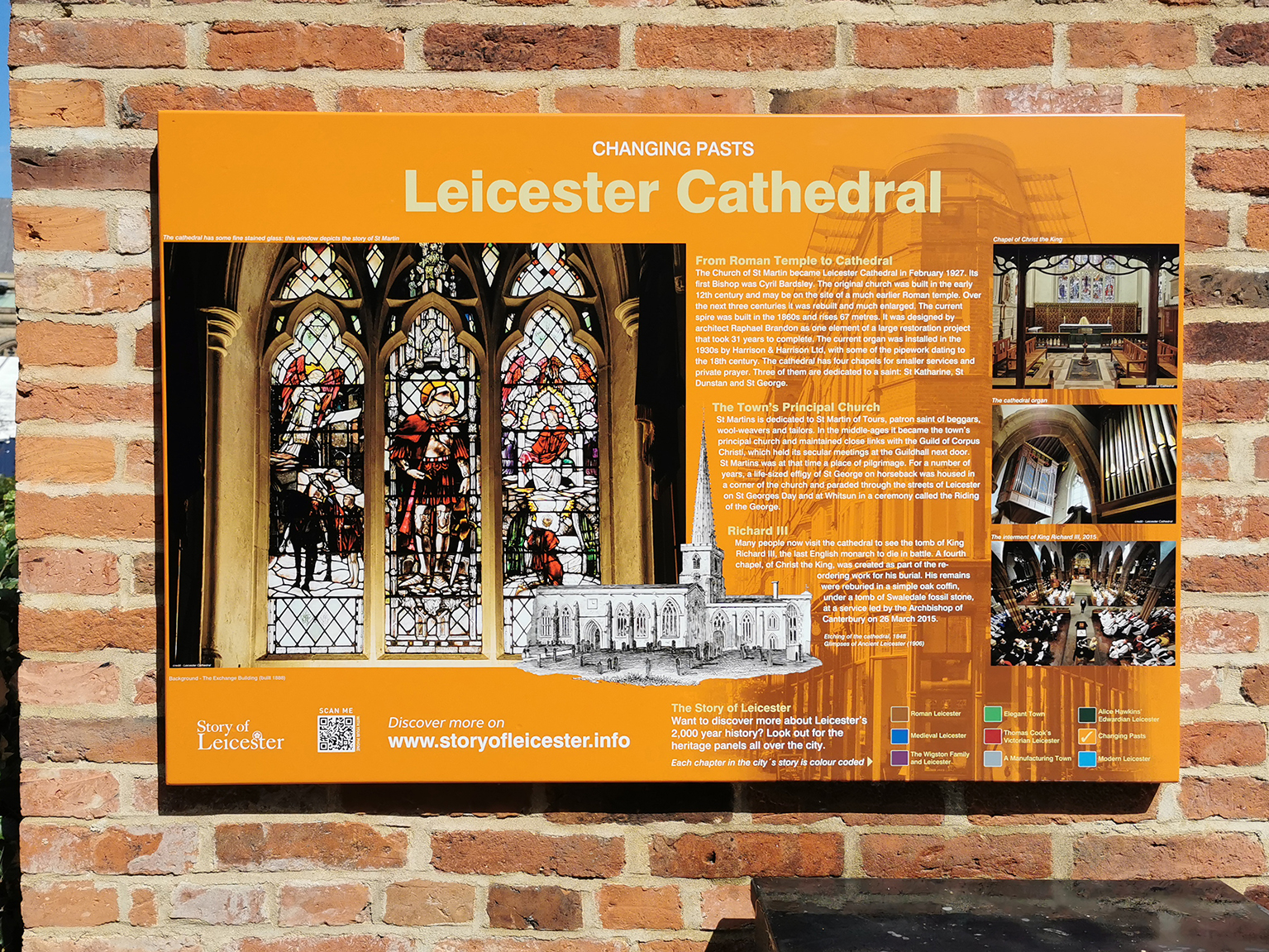 Leicester Cathedral heritage panel