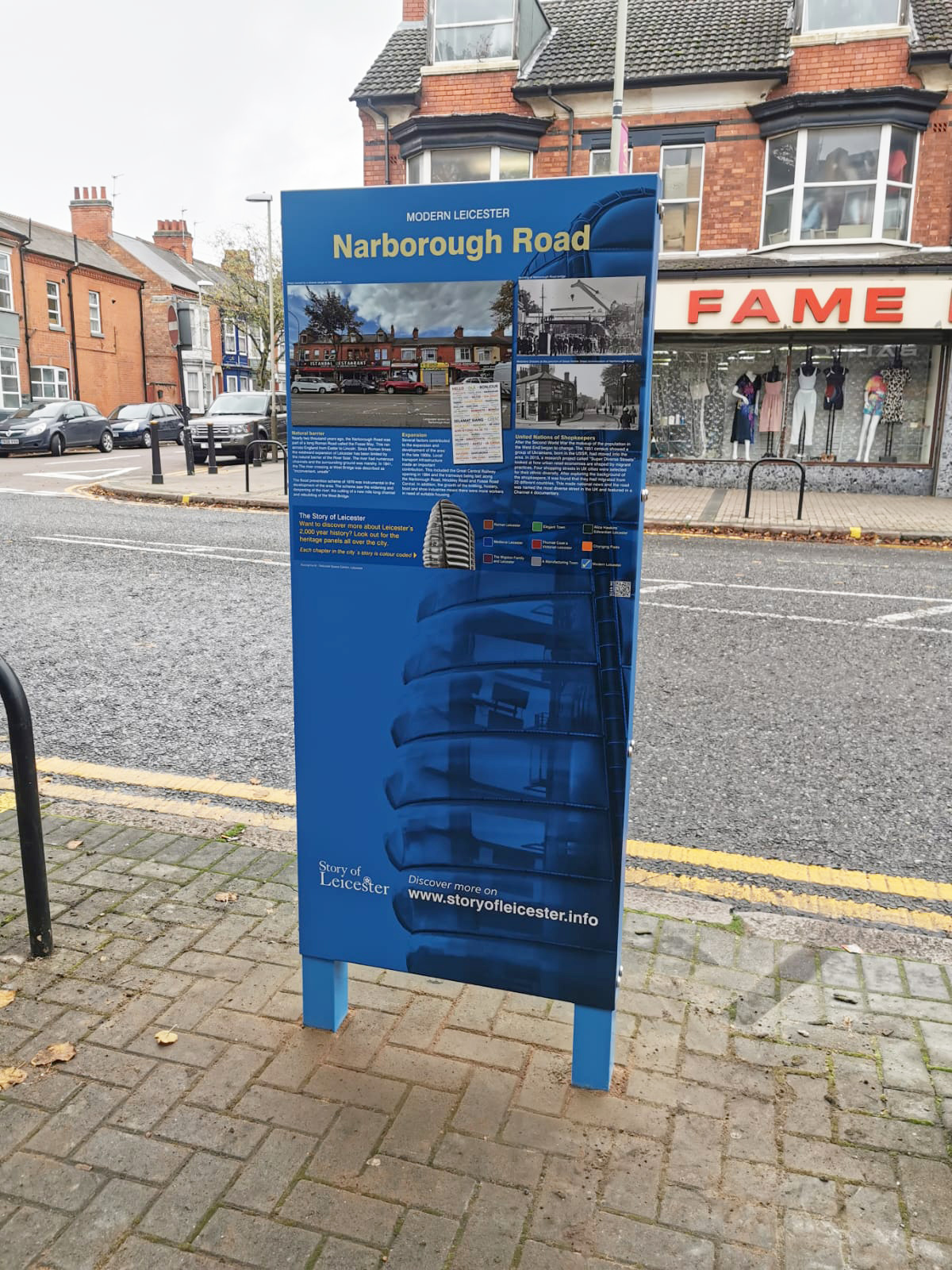 New heritage information panel installed in Narborough Road