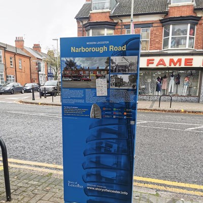 New heritage information panel installed in Narborough Road