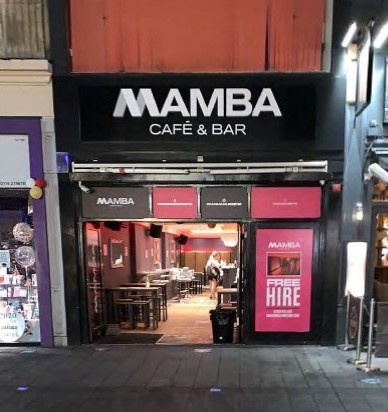 Exterior of Mamba Cafe and Bar
