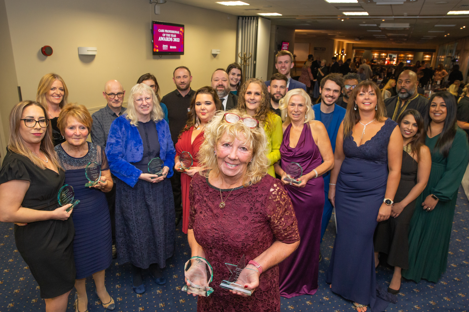 Winners and nominees at the Leicester and Leicestershire Inspired to Care Awards