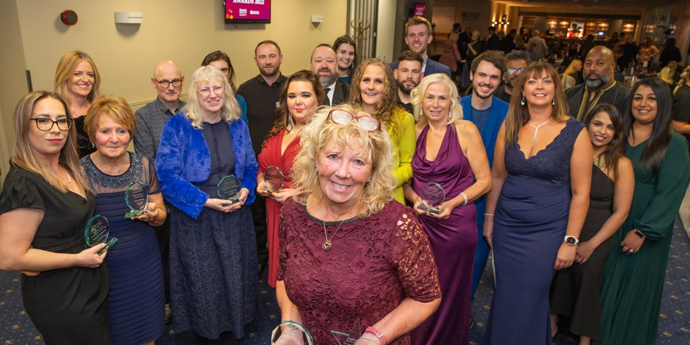 Winners and nominees at the Leicester and Leicestershire Inspired to Care Awards