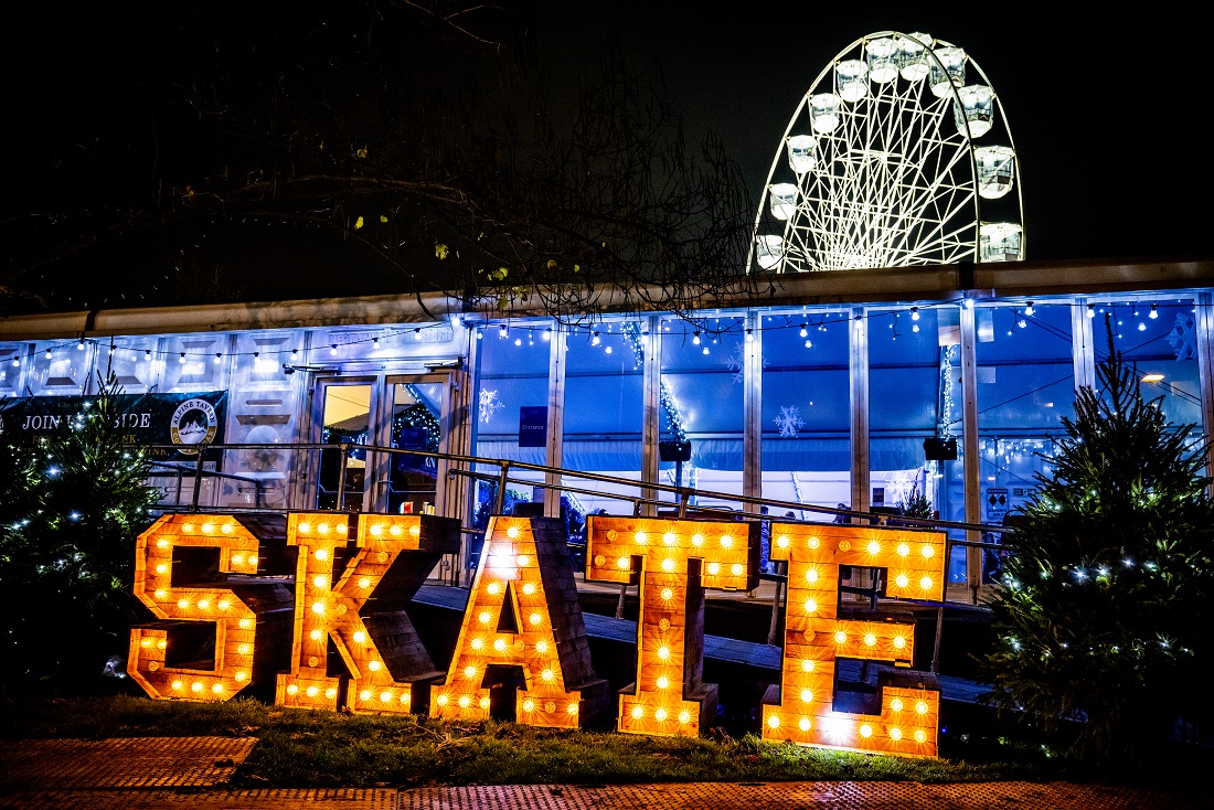Ice rink and Wheel of Light