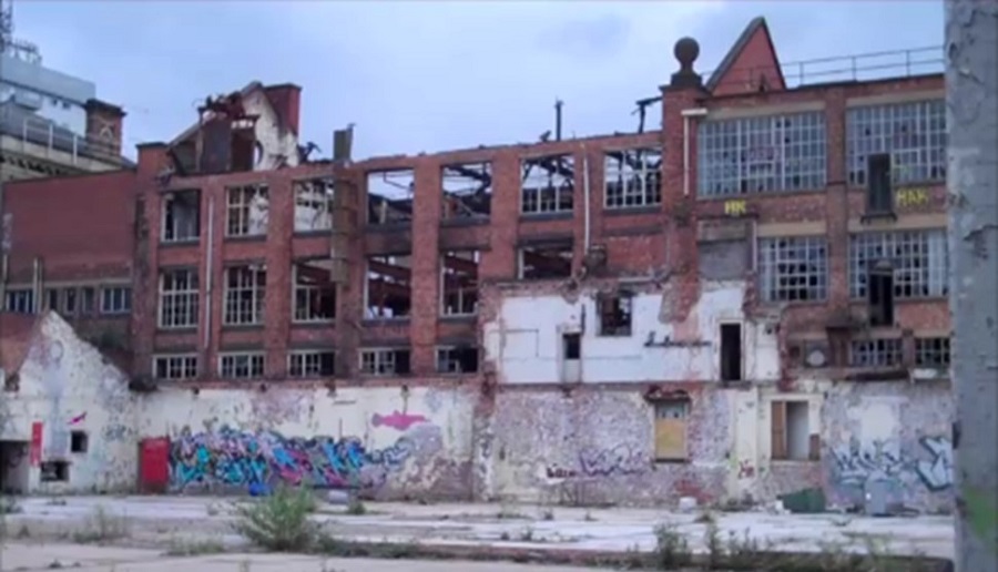 Waterside derelict factory circa 2012