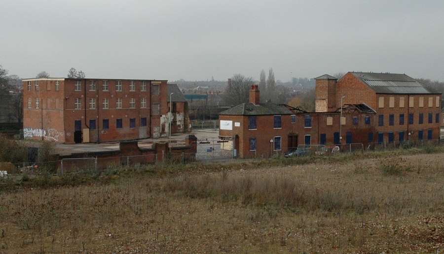 Waterside derelict factories circa 2012