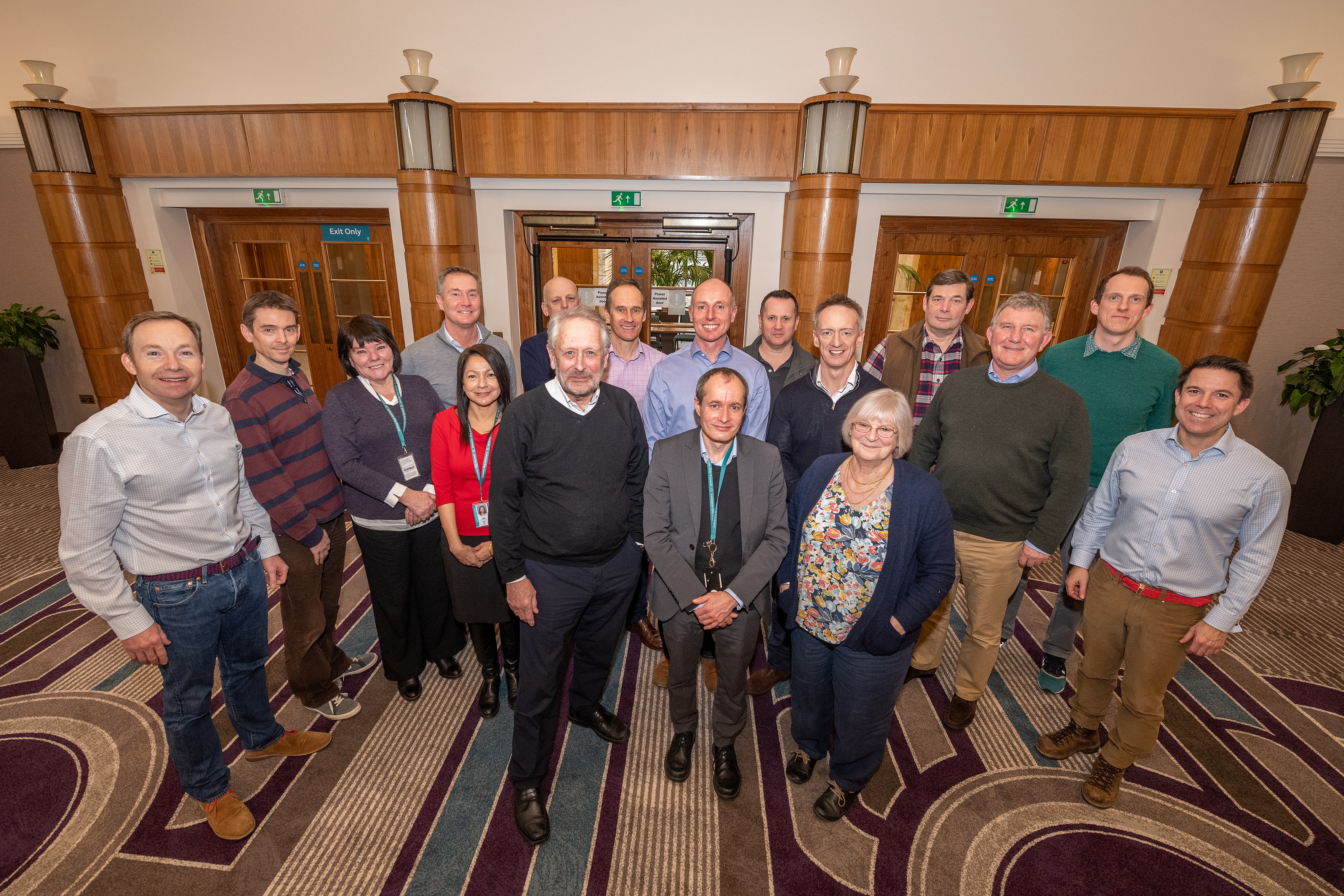 Officers on the Army Generalship Programme join City Mayor Sir Peter Soulsby and Armed Forces Champion and assistant city mayor Cllr Vi Dempster at tCity Hall