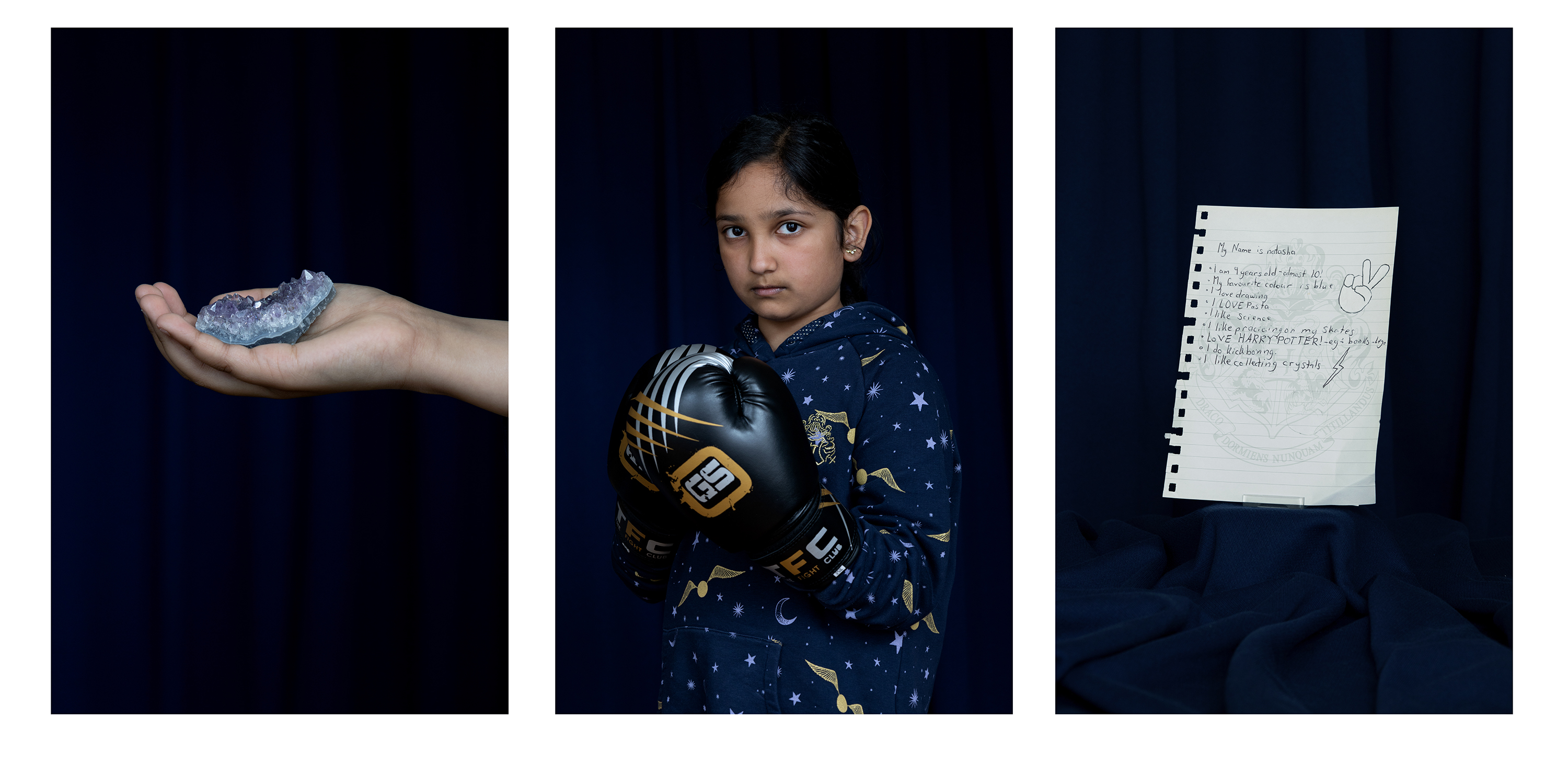 Natasha 'ME' triptych: I do kickboxing  © Clair Robins