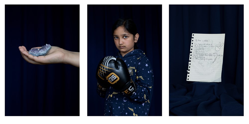Natasha 'ME' triptych: I do kickboxing  © Clair Robins