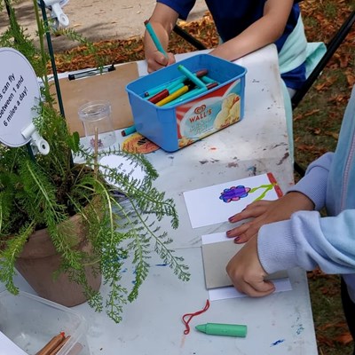 Children involved withe Urban Nature project