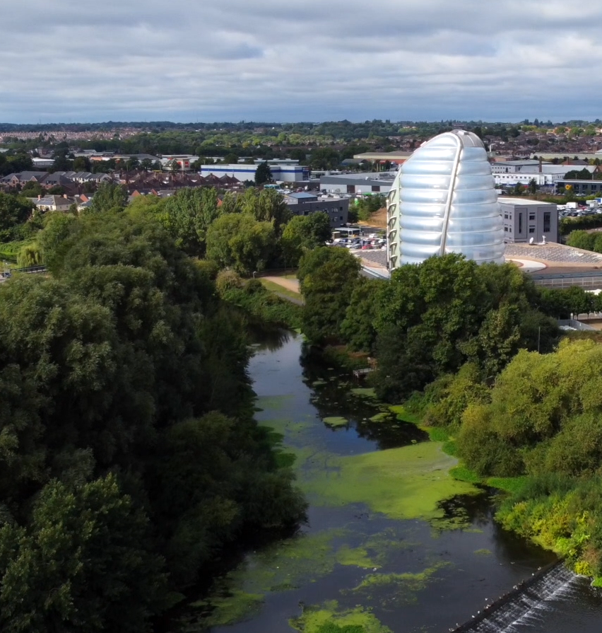 The River Soar near the National Space Centre