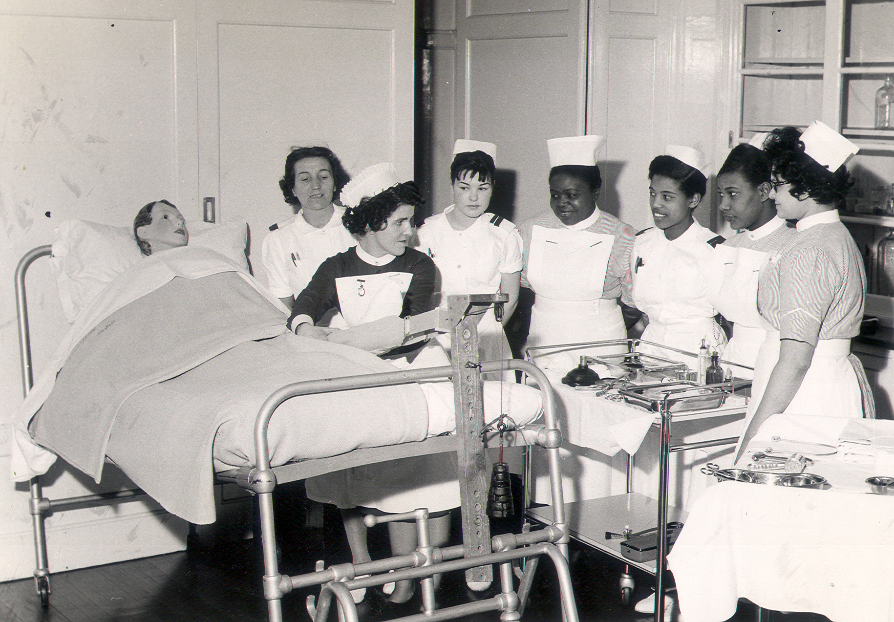 Nurses training at Royal London Hospital. Courtesy: Hornsey Journal