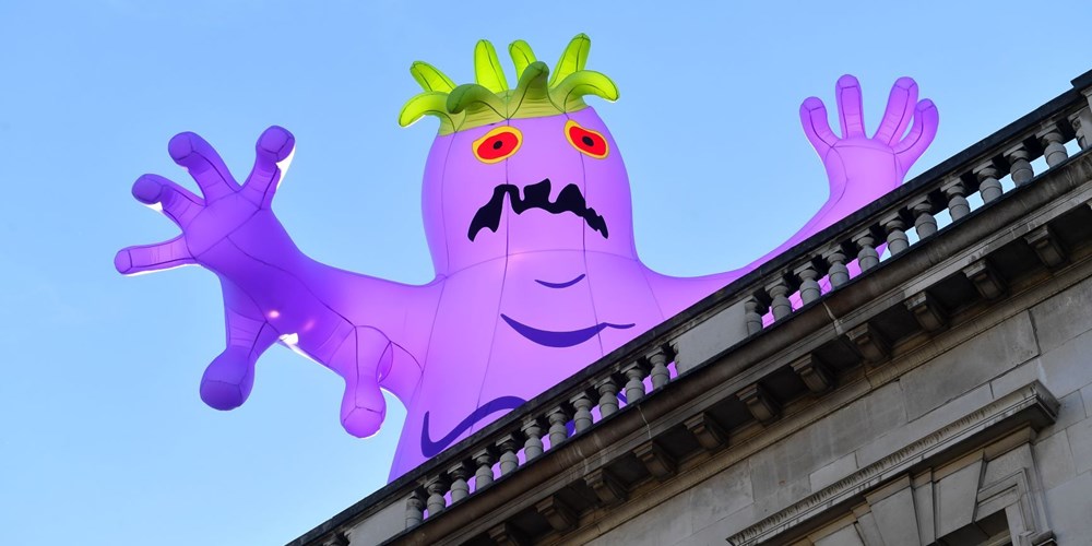 One of nine inflatable monsters looming over Leicester from 16-31 October. Photo copyright: Alex Hannam/BID Leicester