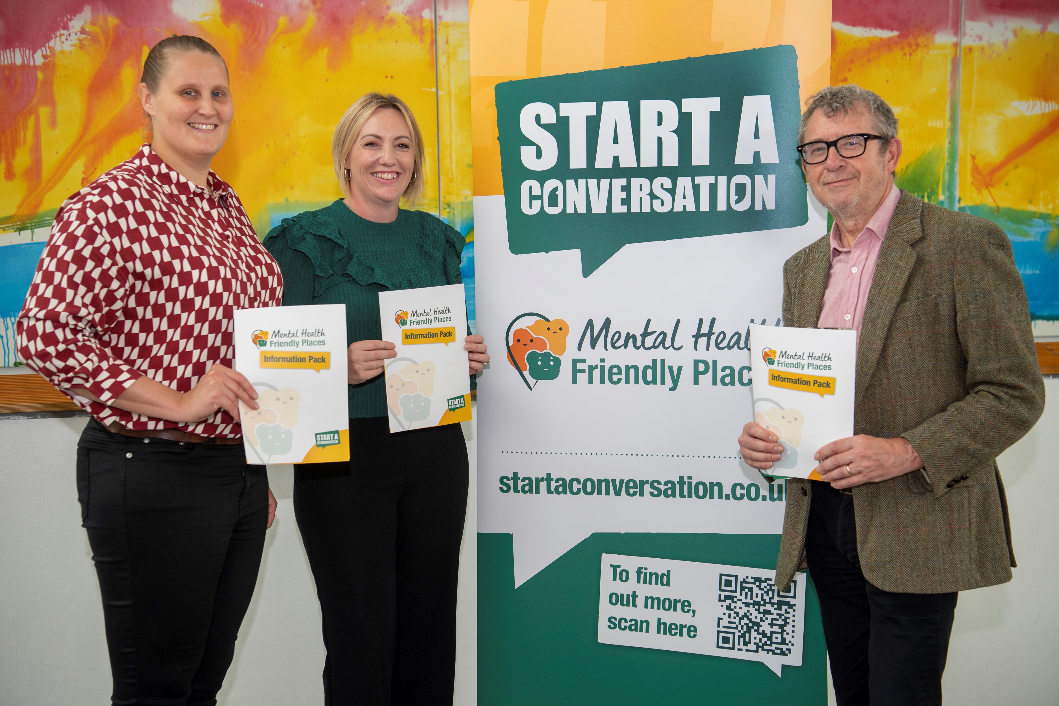 Staff from the city and county's Mental Health Friendly Places team