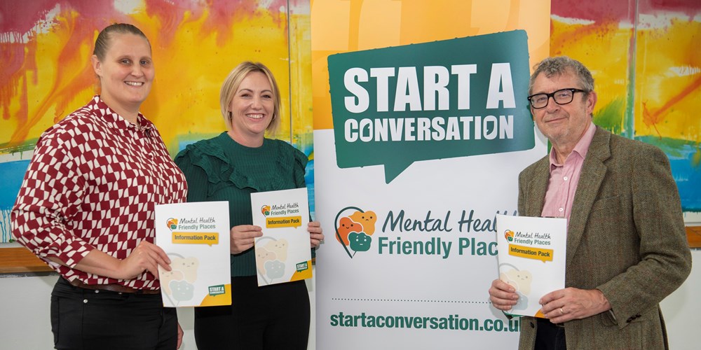 Staff from the city and county's Mental Health Friendly Places team