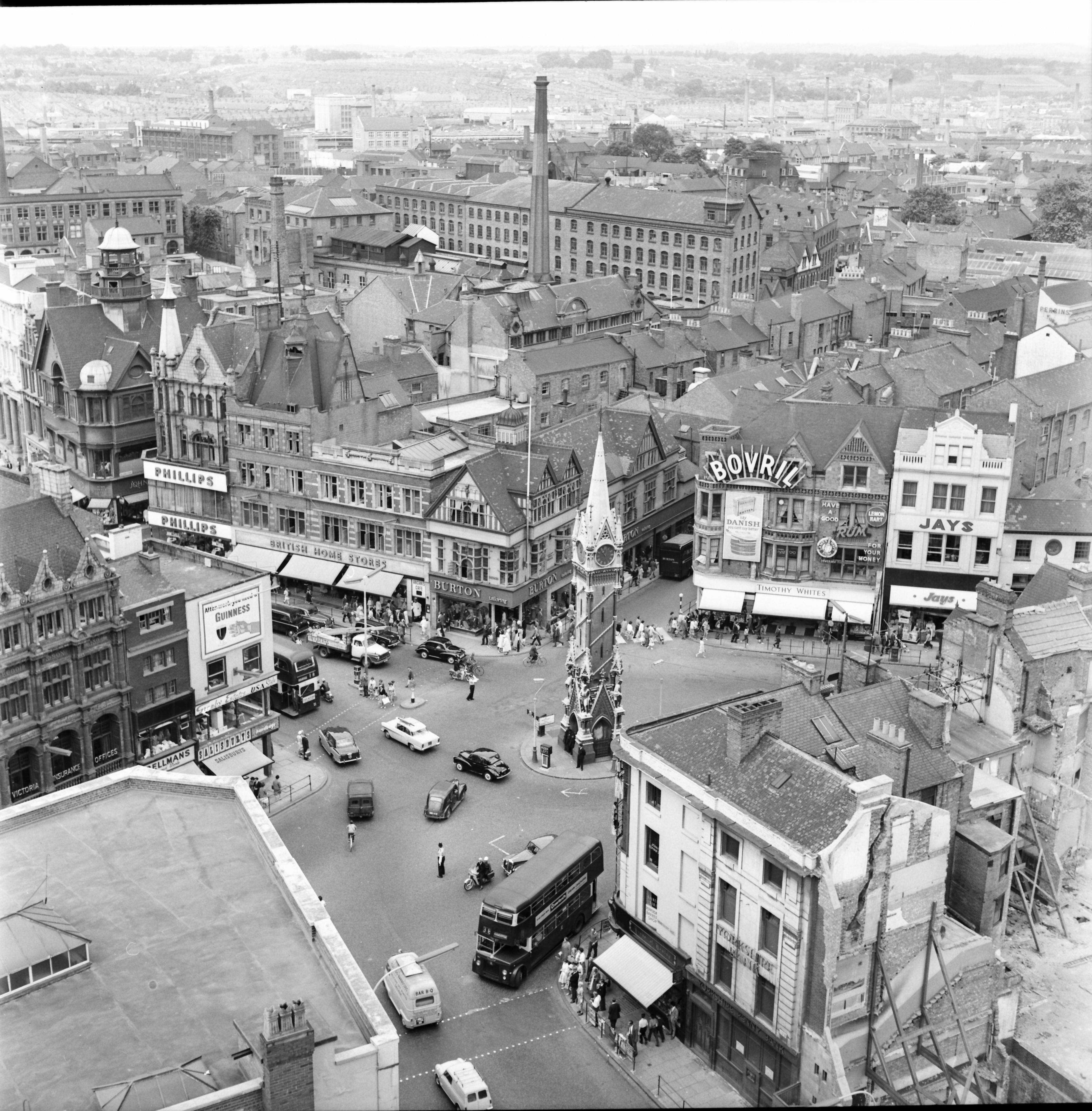 Aerial view of the Clock Tower