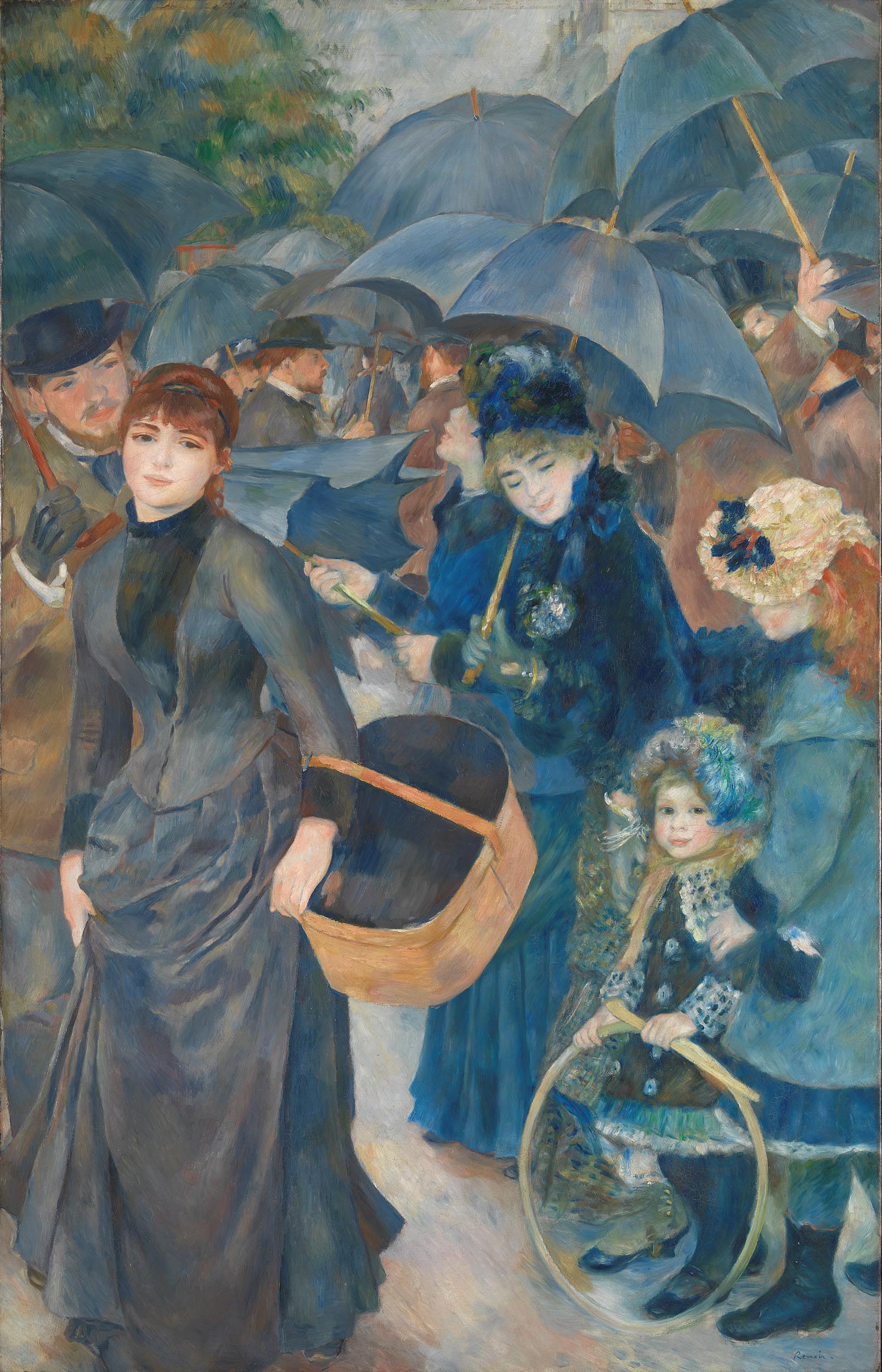 Pierre-Auguste Renoir, 1841 – 1919, The Umbrellas, (c. 1881-6). © The National Gallery, London