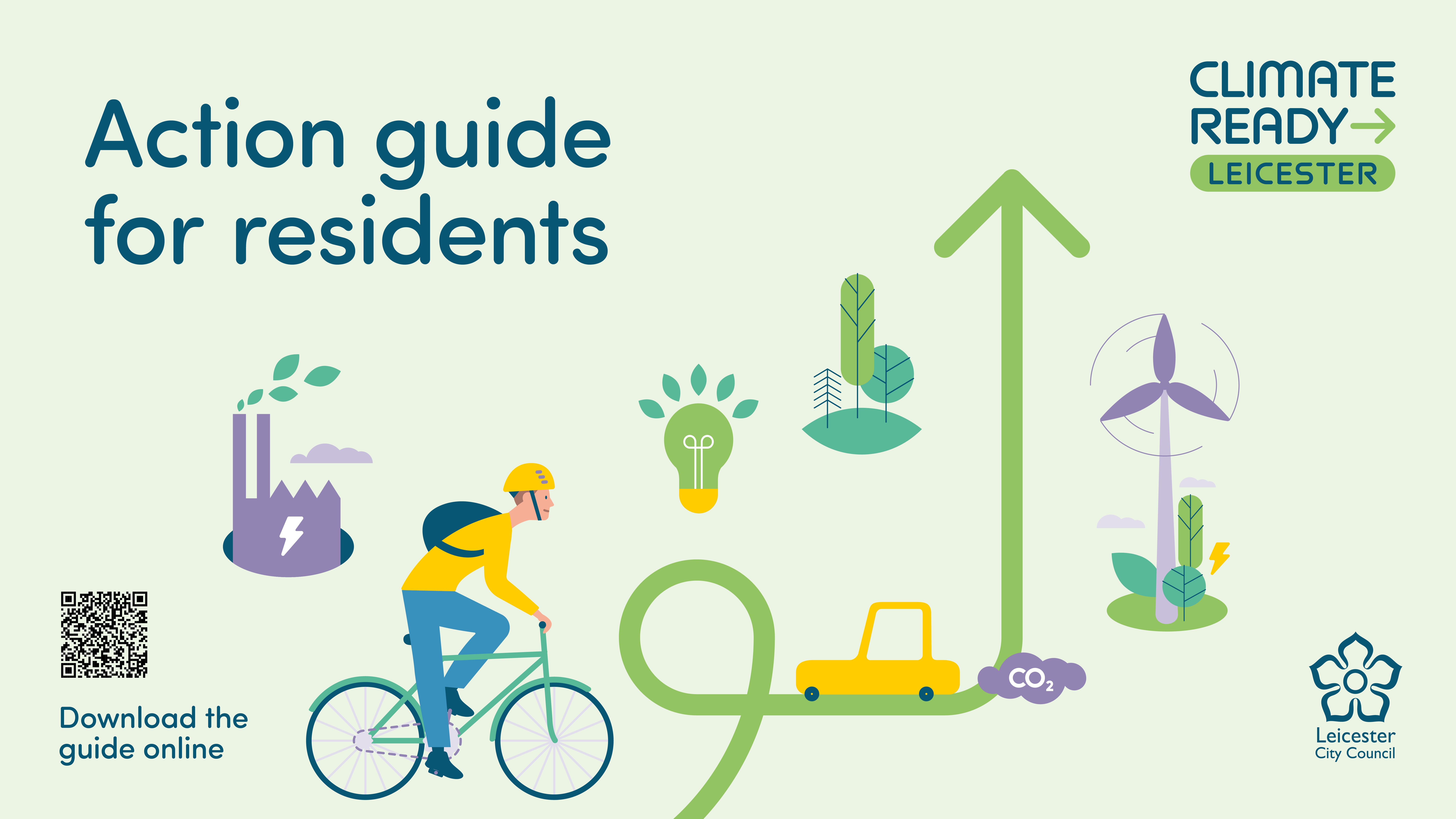 Climate Ready Leicester Action Guide for Residents graphic