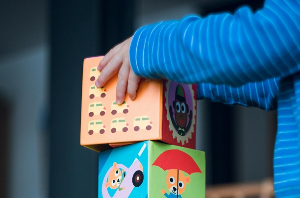 Stock image of child playing