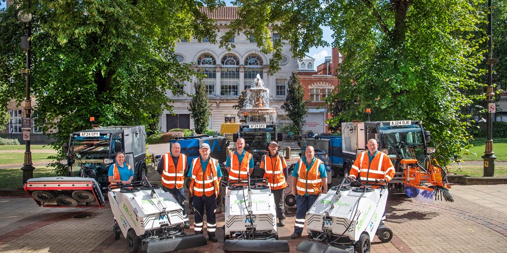 The cleansing team with some of the new equipments