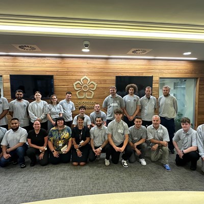 The new group of 2024 housing apprentices at Leicester City Council