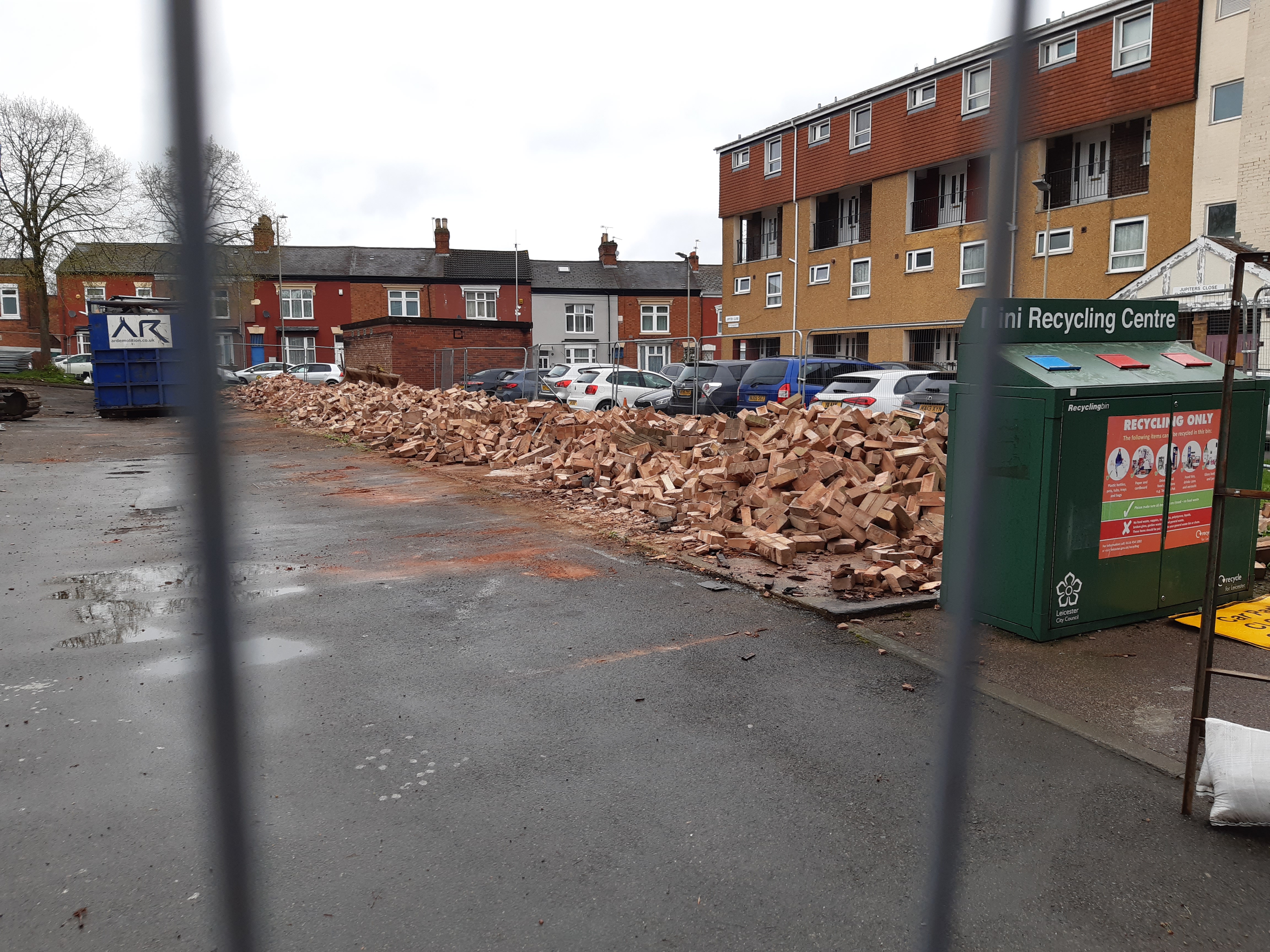 Demolition of garages at Jupiter Close