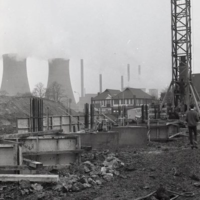 Southfields College under construction, 1969