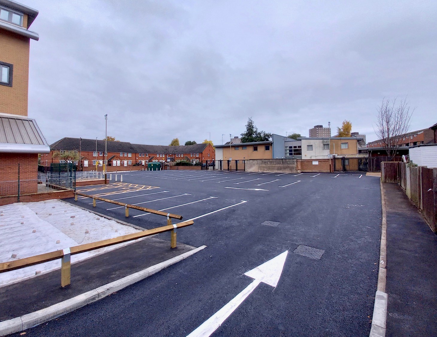 New car park at site of former Goscote House