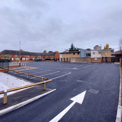 New car park at site of former Goscote House