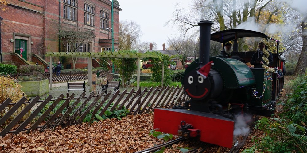 Even the engine at Abbey Pumping Station is feeling festive!