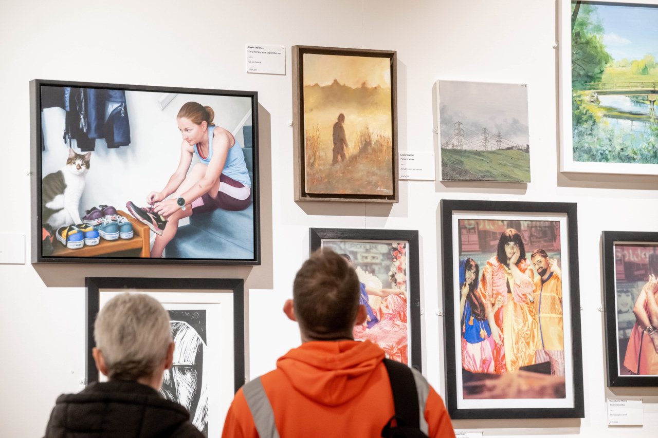 Visitors at a previous Open exhibition in Leicester