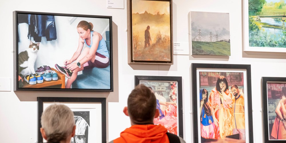 Visitors at a previous Open exhibition in Leicester