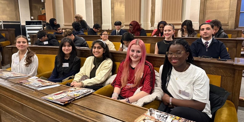 Young people being sworn in at Leicester's Town Hall