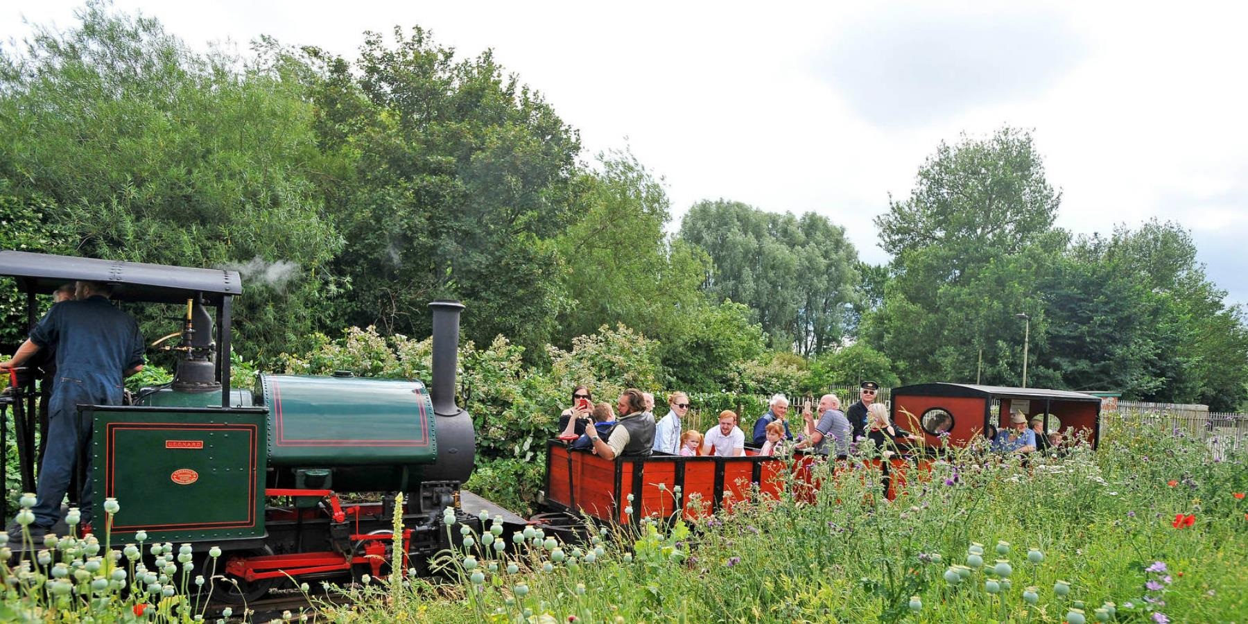 The narrow gauge railway at Abbey Pumping Station