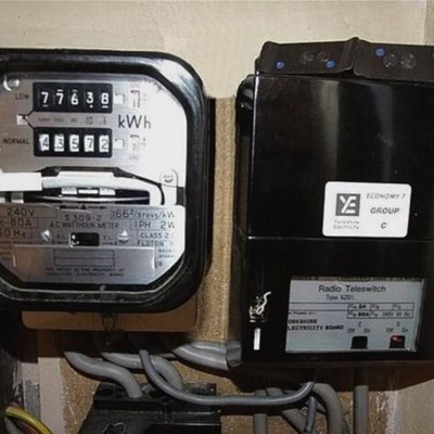 Example of an radio teleswitch  meter