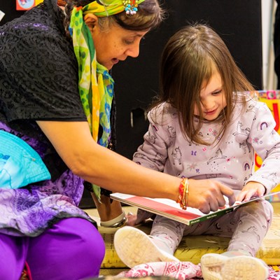 Storytelling activity at a previous Local Offer Live event