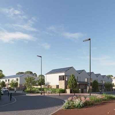 Artist's impression of the new housing development at Southfields and Newry site