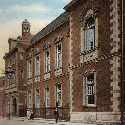 Leicester's municipal library (now the Central Library) in 1908