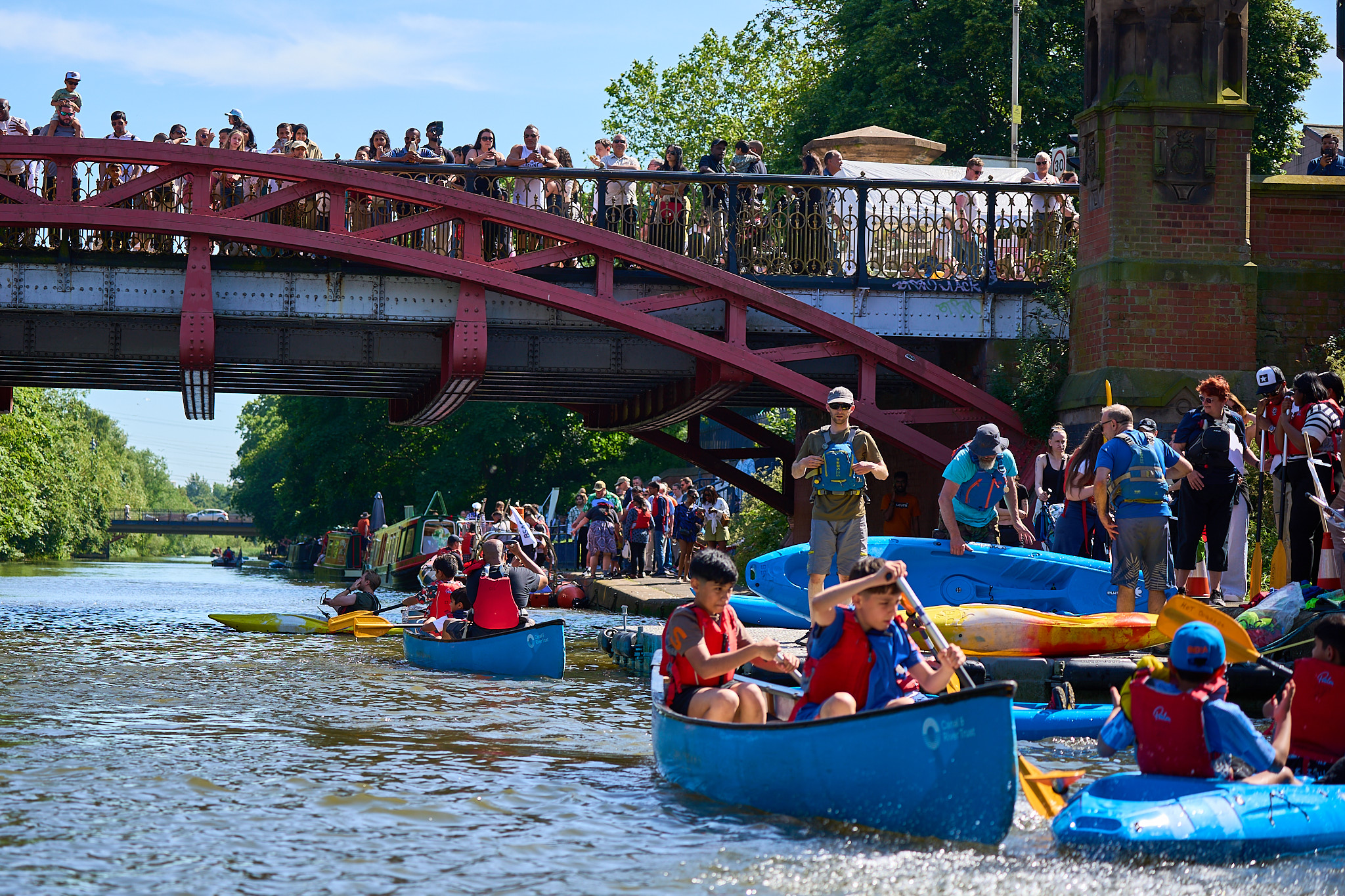 Boats on the river at last year's Riverside Festival