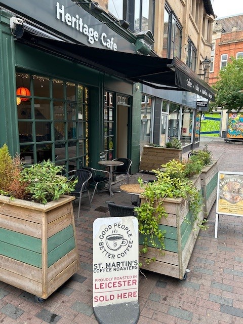 The Heritage Cafe in Leicester city centre