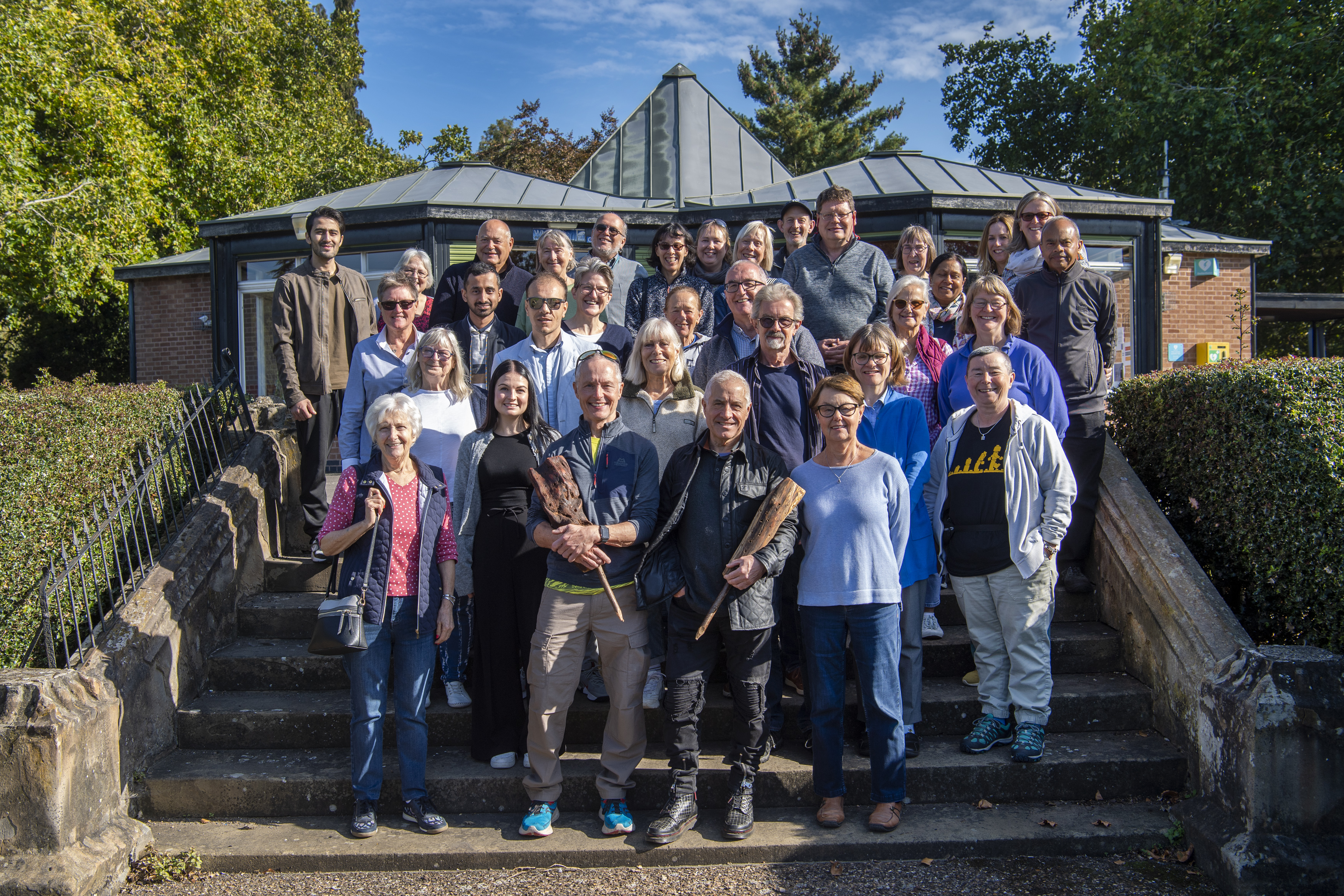 Leicester Environmental Volunteers at Abbey Park at their awards ceremony