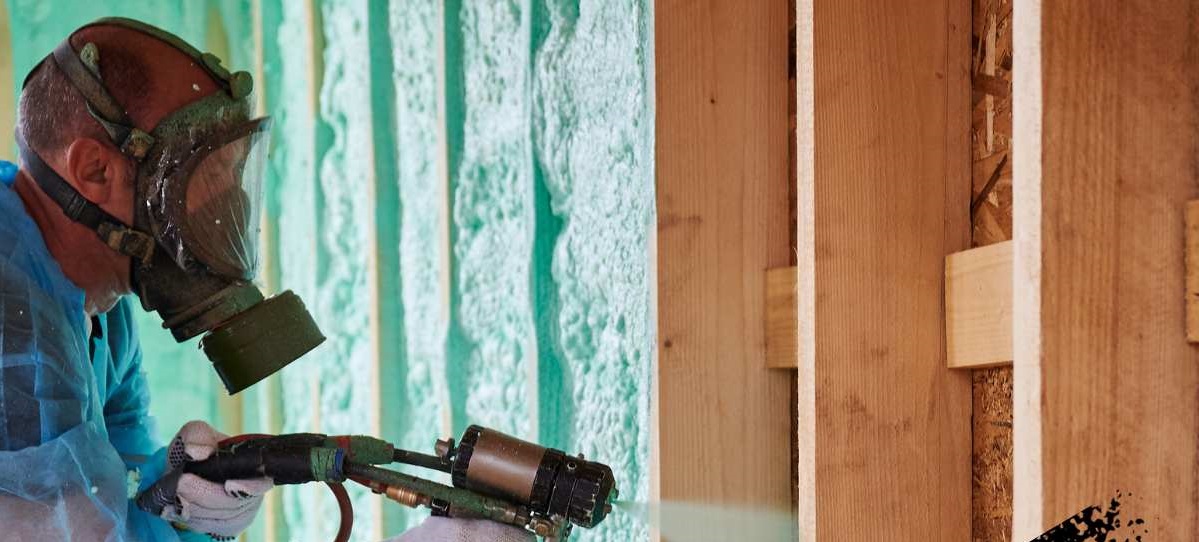 A generic image of spray foam loft insulation