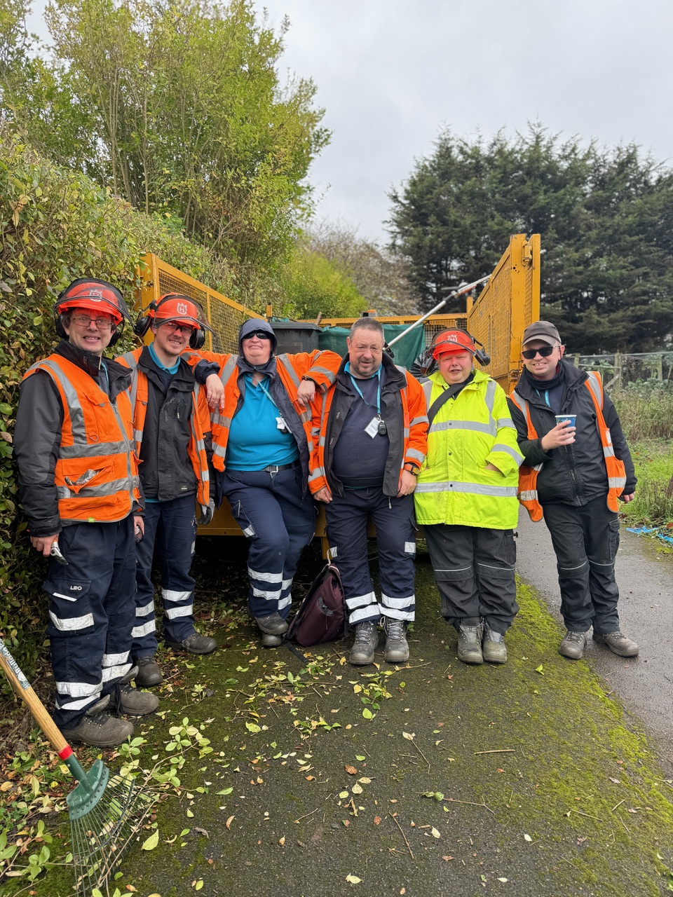 The amenities team hard at work in Leicester