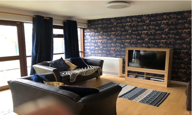 Living space at one of Leicester's 'outstanding' children's homes