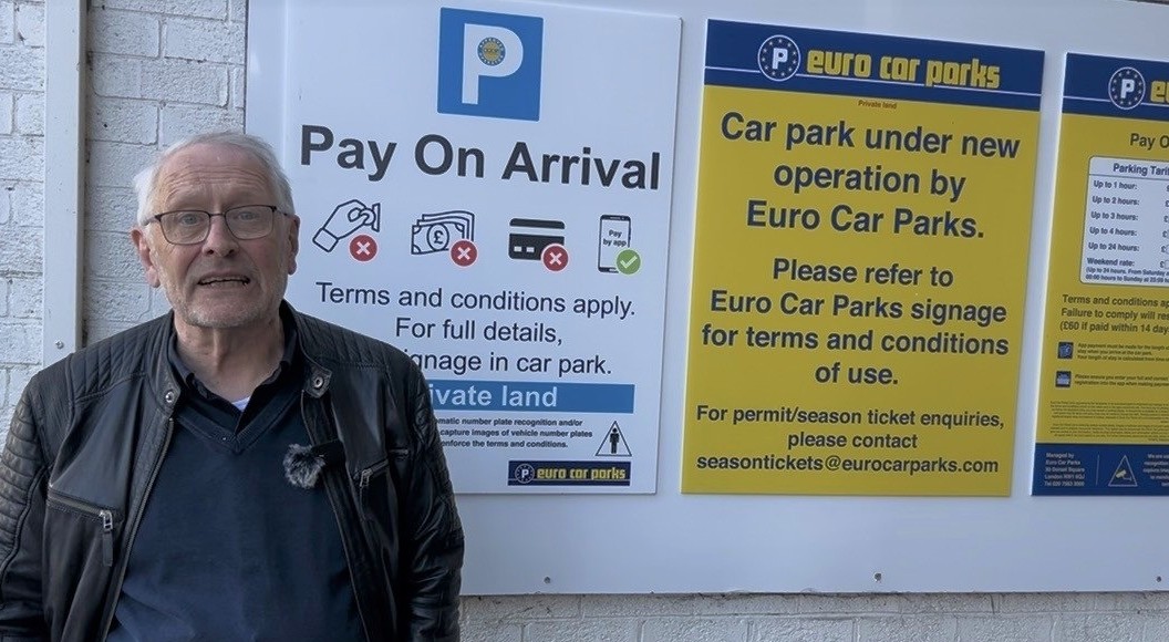 The City Mayor at Abbey Street car park, now operated by Euro Car Parks