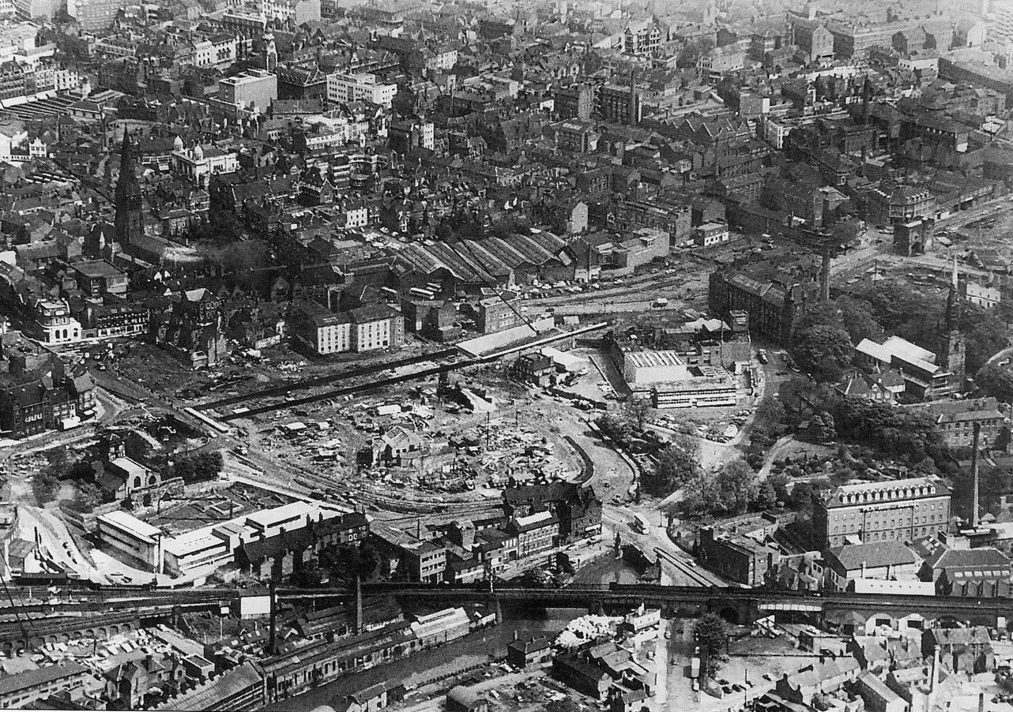 The site of the Holiday Inn on St Nicholas Circle, Leicester c. 1960s